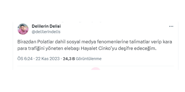 Polatlar ın arkasındaki isim belli oldu Hayalet Cinko kimdir Hayalet