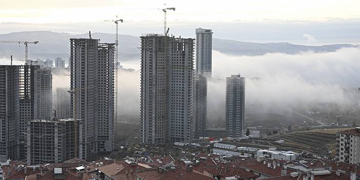 Ankara'da sis manzarası
