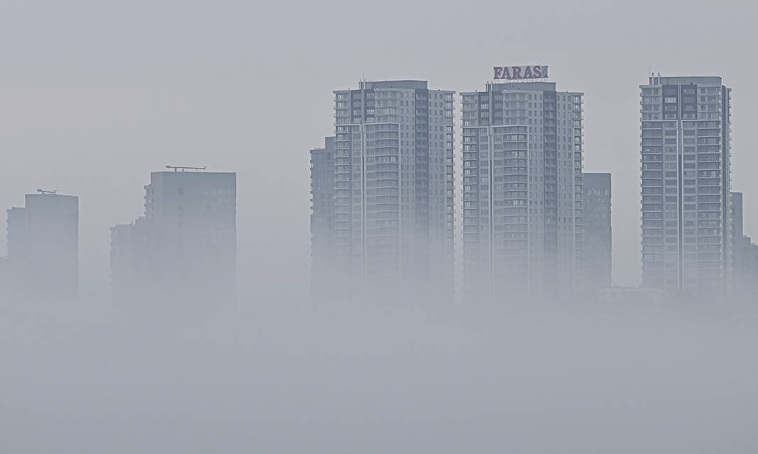 Ankara'yı sis bulutu kapladı 4