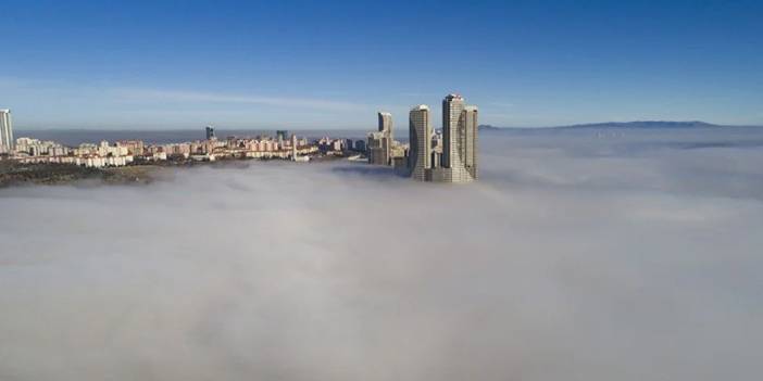 Ankara'yı sis bulutu kapladı