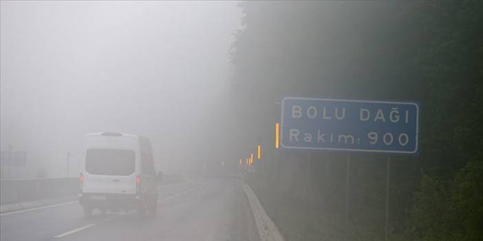 Bolu Dağı'nda sis! Görüş mesafesi azaldı 5