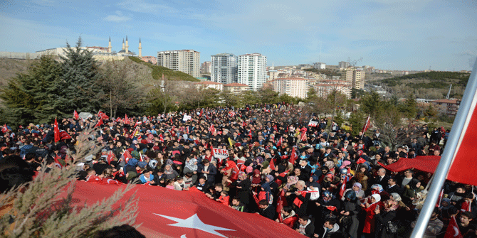 On binlerce Pursaklarlı Mehmetçiğe destek için yürüdü 21