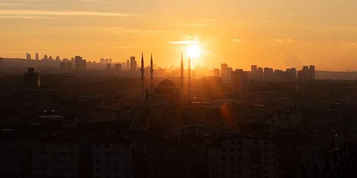 Ankara'dan göz kamaştıran gün batımı manzaraları