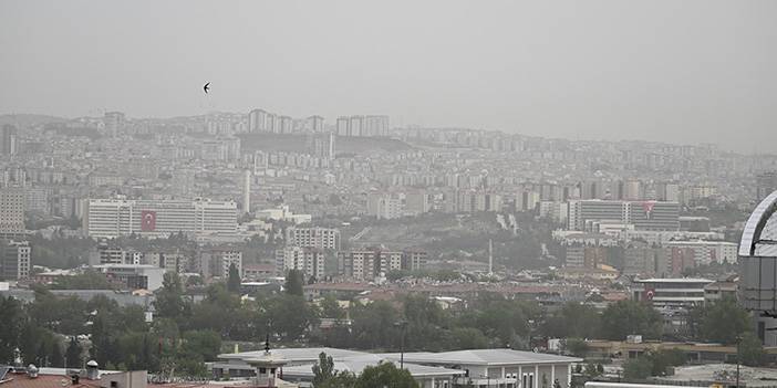 Ankara'da toz taşınımı böyle görüntülendi 2