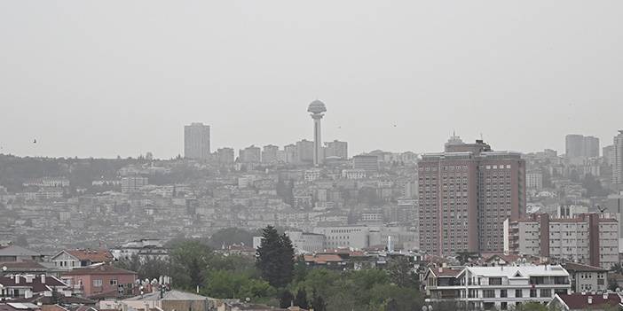 Ankara'da toz taşınımı böyle görüntülendi 4