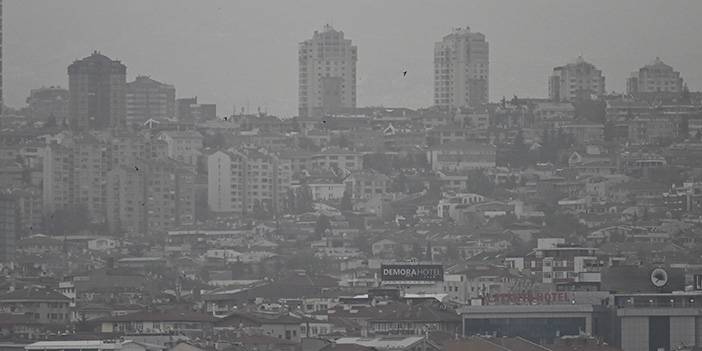 Ankara'da toz taşınımı böyle görüntülendi 7
