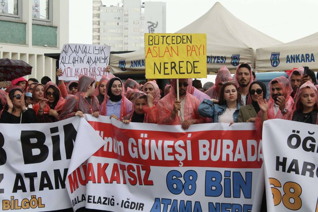 Mülakatsız 68 bin atama için Ulus Meydanı'nda haykırdılar 2