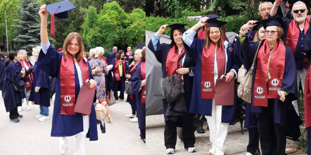 36 yıl sonra kep attılar: Dönemin rektörü de katıldı 1