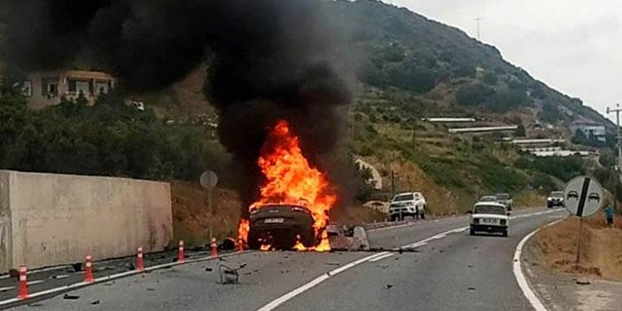 Kan donduran kaza: Araçta yanarak can verdiler 1