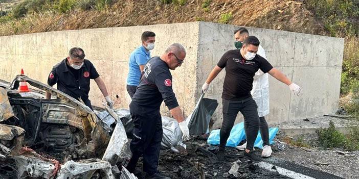 Kan donduran kaza: Araçta yanarak can verdiler 6