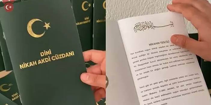 Dini Nikah'a resmiyet mi geliyor? Sosyal medyada yayınlandı