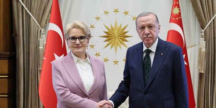 Cumhurbaşkanı Erdoğan ile Akşener Beştepe'de görüştü