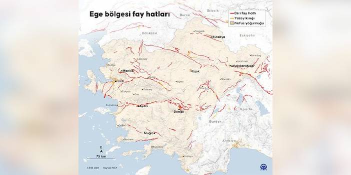 Türkiye'nin diri fay haritası güncellendi! 8