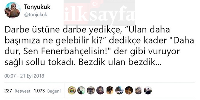 Fenerbahçe hakkında atılan komik tweetler 14