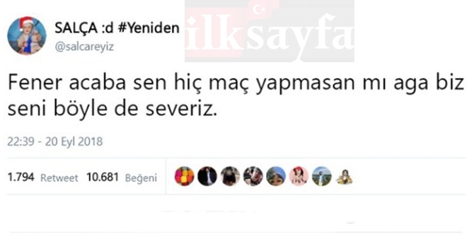 Fenerbahçe hakkında atılan komik tweetler 15