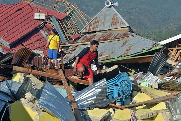 Endonezya'daki deprem ve tsunami sonrası görüntüler 41
