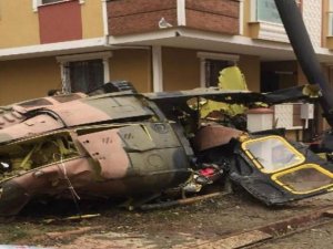 Sancaktepe'de helikopter düştü! İlk fotoğraflar...