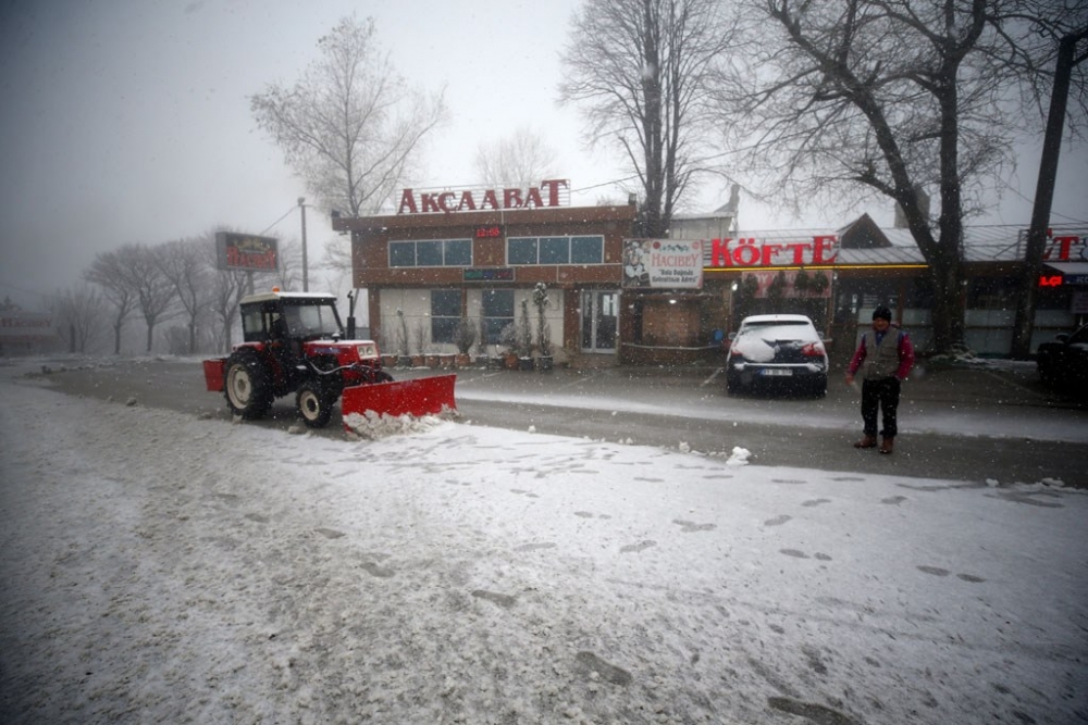 Bolu Dağı’nda yoğun kar yağışı 5