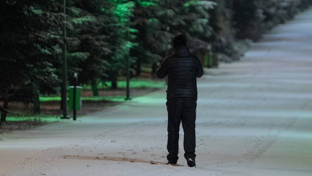 Vatandaş eğlenmeye koştu: İşte Ankara'dan kar manzaraları 4