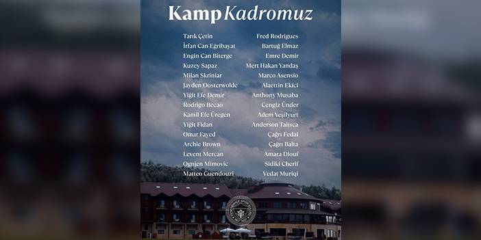 Fenerbahçe’de yayla kampı kadrosu açıklandı! 2 sürpriz isim de listede 5