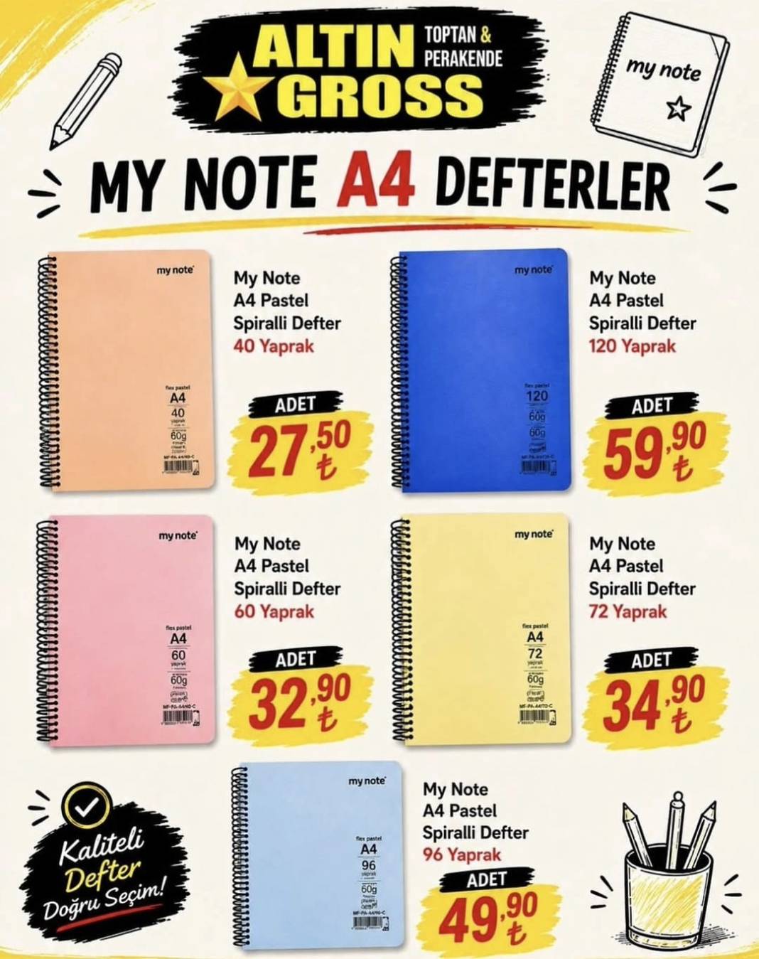 Altın Gross Marketlerde kırtasiye heyecanı başladı 6
