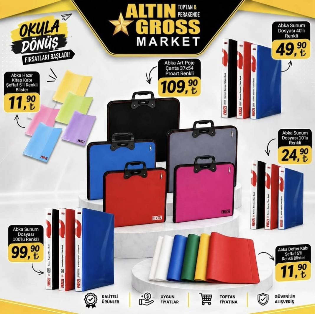 Altın Gross Marketlerde kırtasiye heyecanı başladı 8