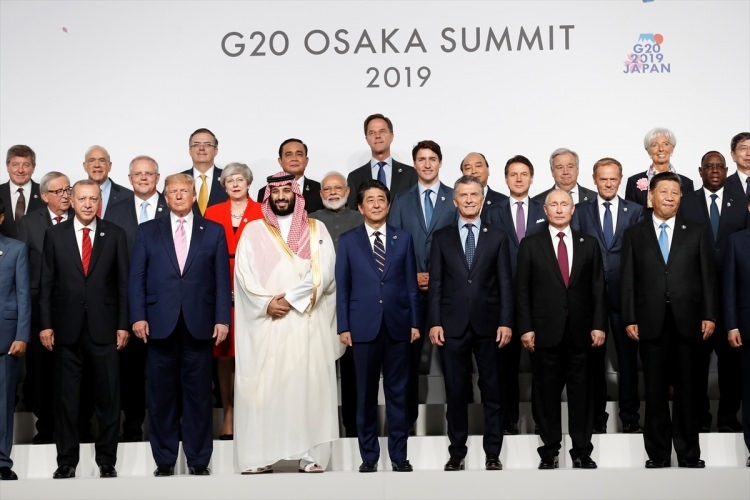 Japonya'daki G-20 zirvesinden samimi kareler 19