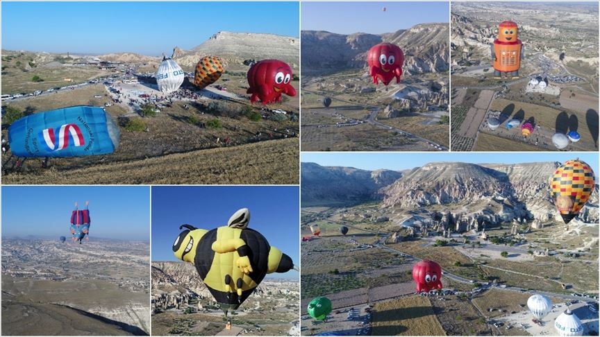 Uluslararası Kapadokya Balon Festivali'nden renkli görüntüler 22