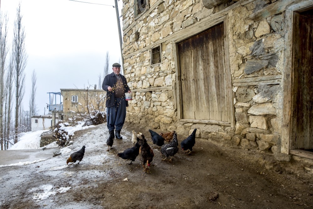 Diyarbakır’da kış mevsiminde köyde yaşam 8