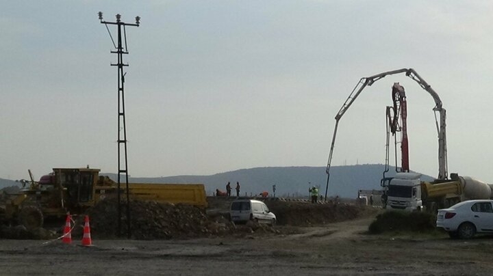 Sancaktepe’de yapılan hastane inşaatındaki son durum havadan görüntülend 14