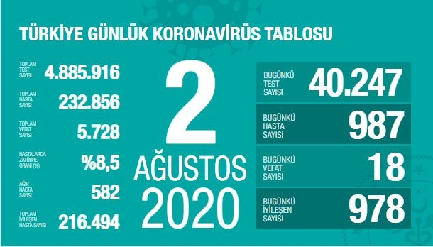 Gün gün koronavirüs tablosu: Toplam vaka sayıları 16 Haziran 2021 129