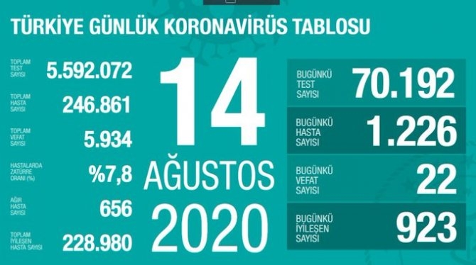 Gün gün koronavirüs tablosu: Toplam vaka sayıları 16 Haziran 2021 141