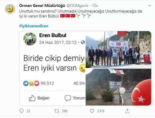 Eren Bülbül unutulmadı: #iyikivarsınEren 11