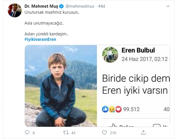 Eren Bülbül unutulmadı: #iyikivarsınEren 18