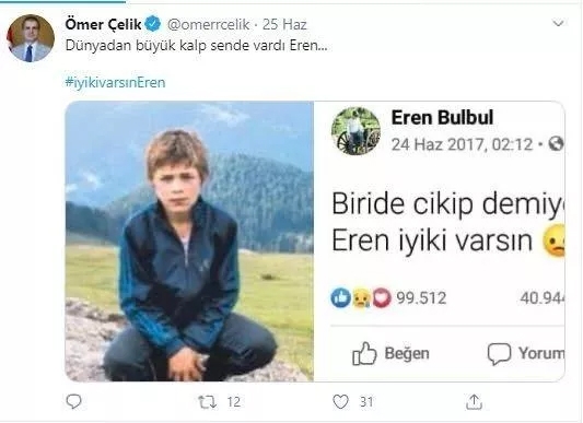 Eren Bülbül unutulmadı: #iyikivarsınEren 9
