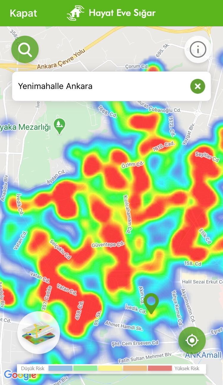 Ankara'nın koronavirüs haritası 8