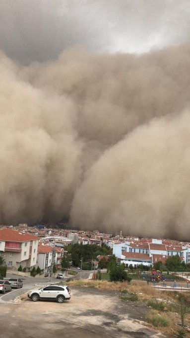 Ankara'da kum fırtınası 4