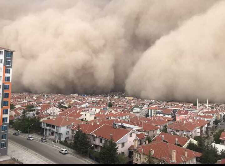 Ankara'da kum fırtınası 7