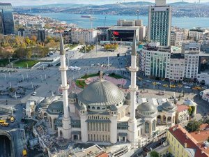 Taksim'e yapılan cami ramazanda açılıyor