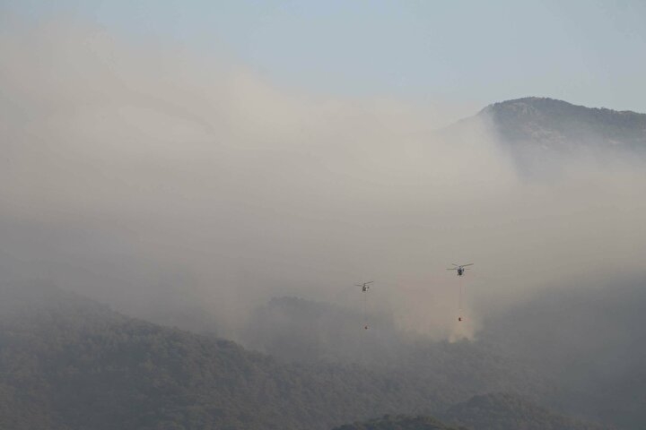 Kazdağları’nda orman yangını: 29 helikopter ve 4 uçakla müdahale sürüyor 15
