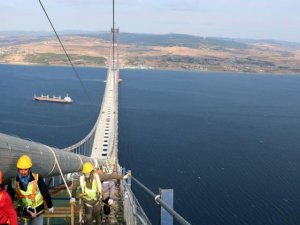 318 metrelik kuleden böyle görüntülendi: Çanakkale'de tarihi anlar