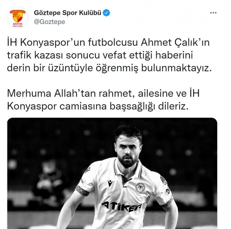 Futbol camiasından Ahmet Çalık'a başsağlığı mesajı 11