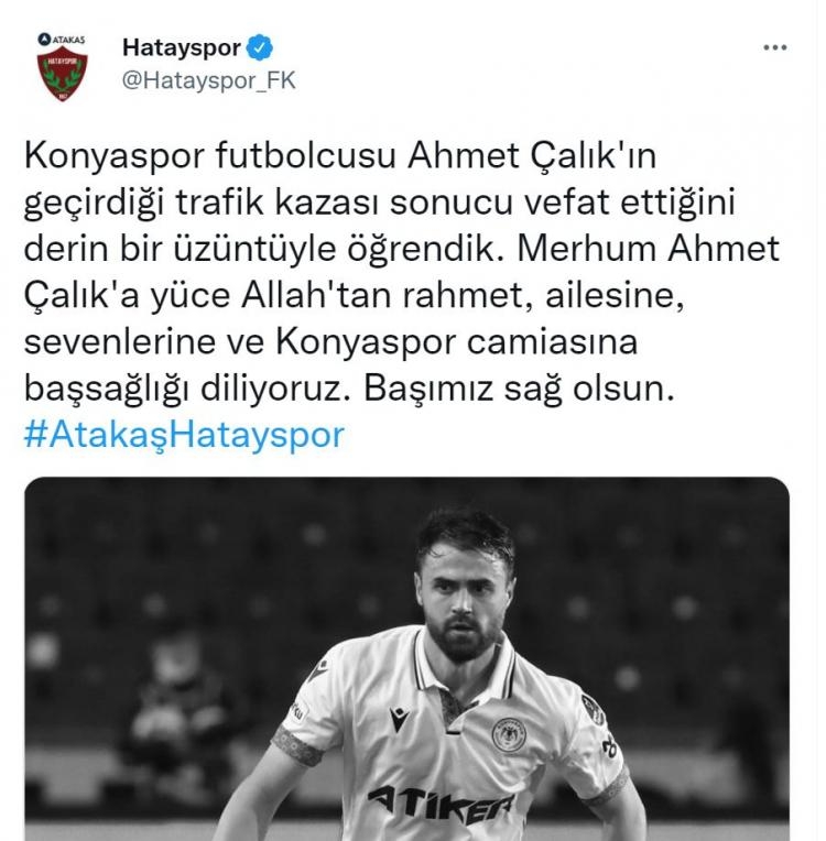 Futbol camiasından Ahmet Çalık'a başsağlığı mesajı 17