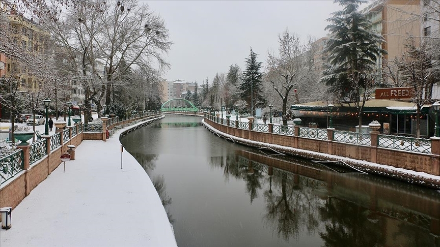 Eskişehir'de kar yağışı 1