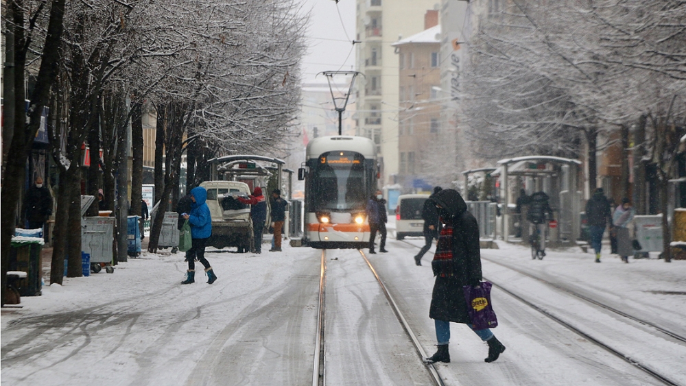 Eskişehir'de kar yağışı 2