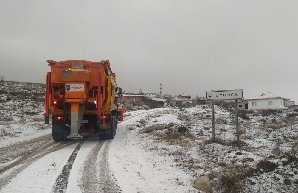 Ankara'da karla mücadele 9