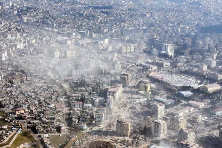 Kahramanmaraş'taki büyük yıkım, helikopterden görüntülendi 3