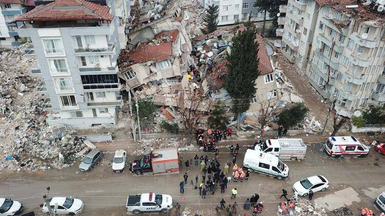 Hatay'da depremler sonrası son durum havadan fotoğraflandı 10