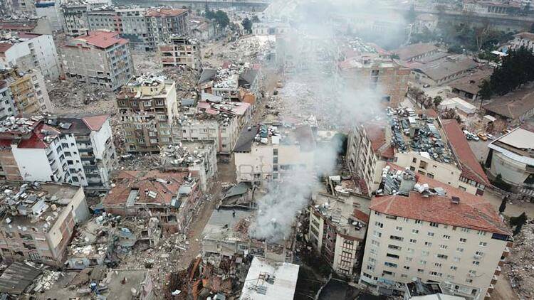 Hatay'da depremler sonrası son durum havadan fotoğraflandı 2