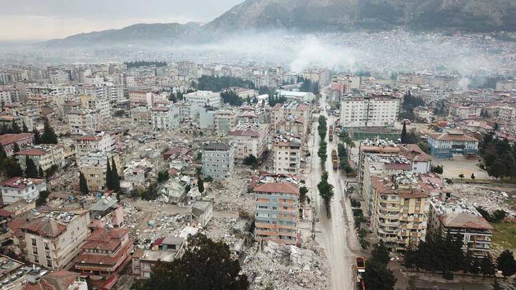 Hatay'da depremler sonrası son durum havadan fotoğraflandı 3